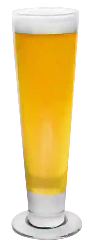 A tall pilsner glass of beer showing the results of beer line cleaning in Canton.